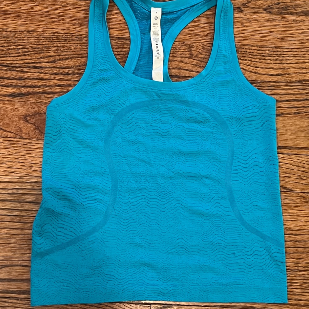 Lululemon Swiftly Tank, Racer back, Blue, 4